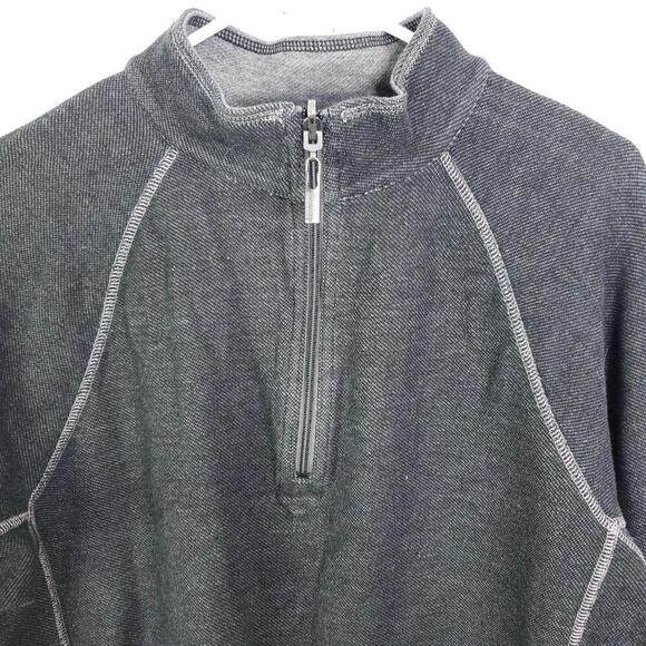 Tommy Bahama Sweater Mens M Jacket Pullover Quarter Zip Preppy Mock Neck - Picture 2 of 7